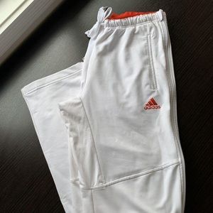⭐️ 3 for $20 ⭐️ White Adidas Track Pants